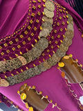 عبايه رقص شرقى ليكرا وان سايز