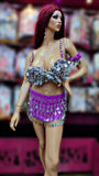 Belly dance suit two pieces